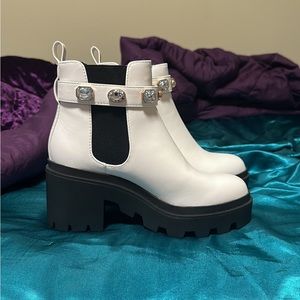 White booties